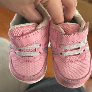 Carter's Pink Sneakers with Velcro Straps and Breathable Fabric